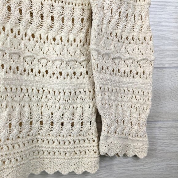 DANA BUCHMAN Open Knit Sweater L - Picture 4 of 7